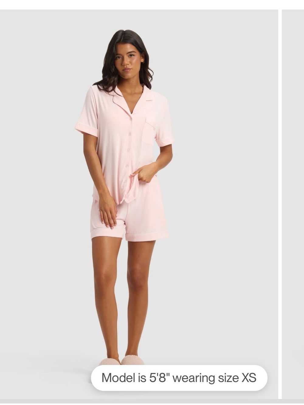 NWT Cozy Earth Women's Bamboo Stretch-Knit Short Sleeve Pajama Set in Blossom